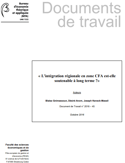 L’intégration régionale dans la zone CFA est-elle durable ?